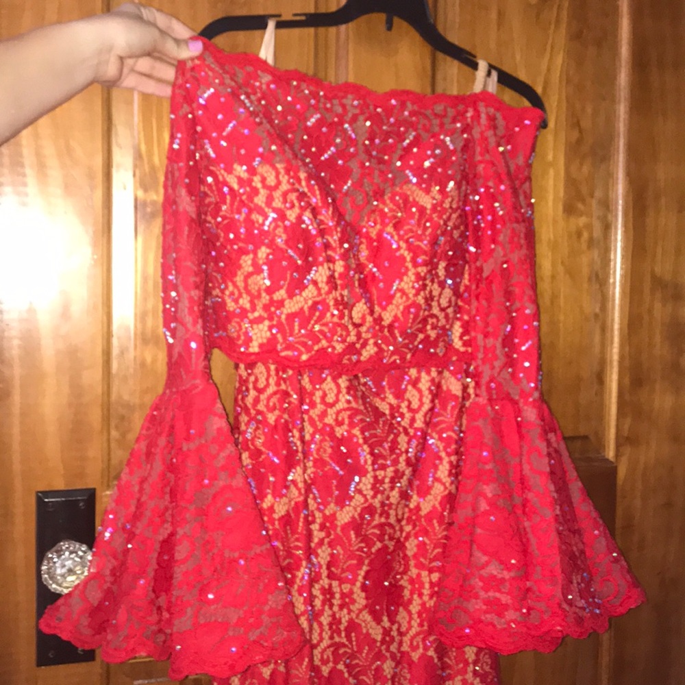 Beautiful red prom dress